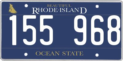 RI license plate 155968