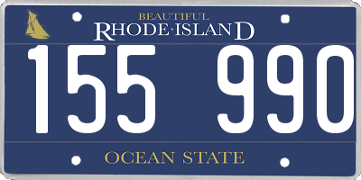 RI license plate 155990