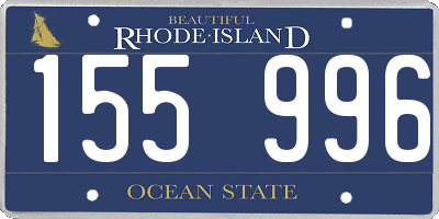 RI license plate 155996