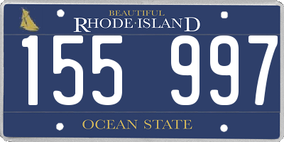 RI license plate 155997