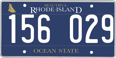 RI license plate 156029