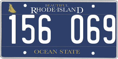 RI license plate 156069