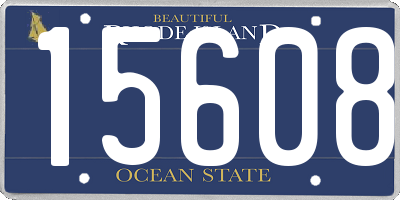 RI license plate 15608