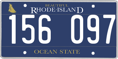RI license plate 156097