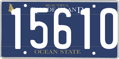 RI license plate 15610