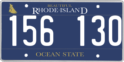 RI license plate 156130