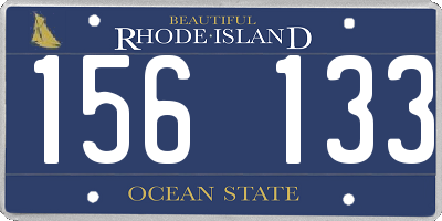 RI license plate 156133