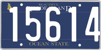 RI license plate 15614