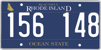 RI license plate 156148