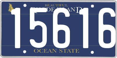 RI license plate 15616