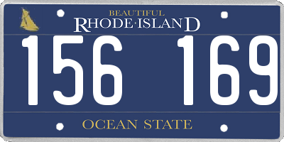 RI license plate 156169