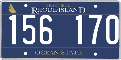 RI license plate 156170