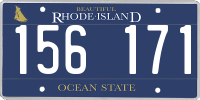 RI license plate 156171