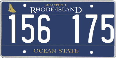 RI license plate 156175