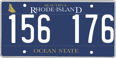 RI license plate 156176