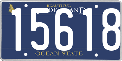 RI license plate 15618