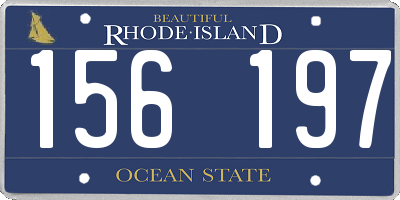 RI license plate 156197