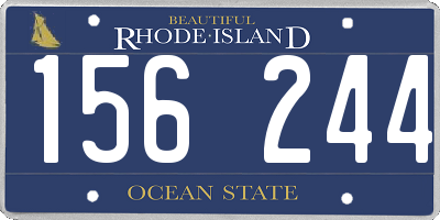 RI license plate 156244