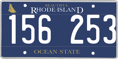 RI license plate 156253