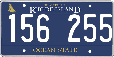 RI license plate 156255