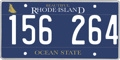 RI license plate 156264