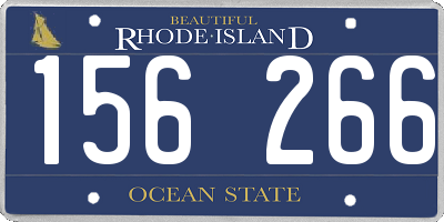 RI license plate 156266