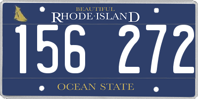 RI license plate 156272