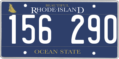 RI license plate 156290