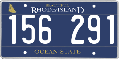 RI license plate 156291