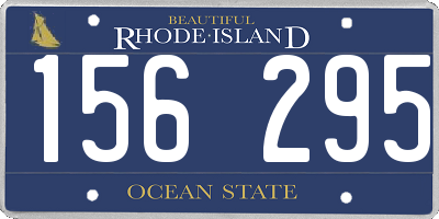 RI license plate 156295