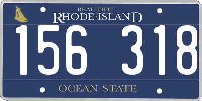 RI license plate 156318