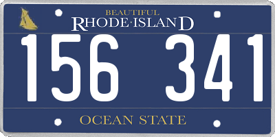 RI license plate 156341