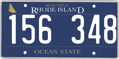 RI license plate 156348