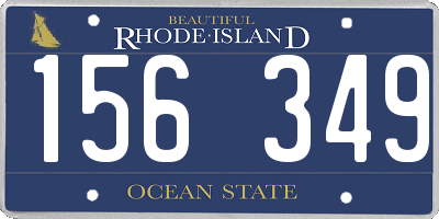 RI license plate 156349