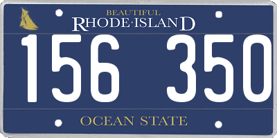 RI license plate 156350