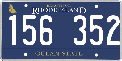 RI license plate 156352