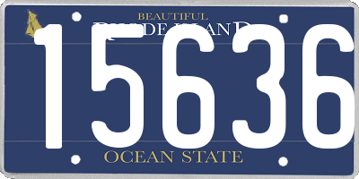 RI license plate 15636