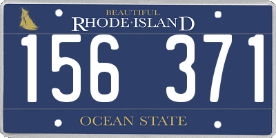 RI license plate 156371