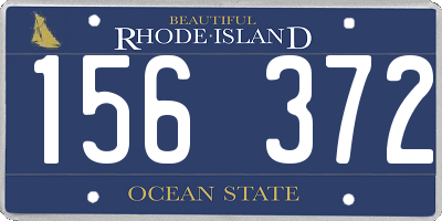 RI license plate 156372