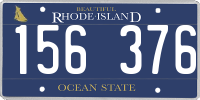 RI license plate 156376