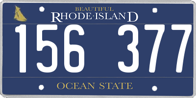 RI license plate 156377