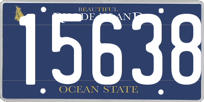 RI license plate 15638