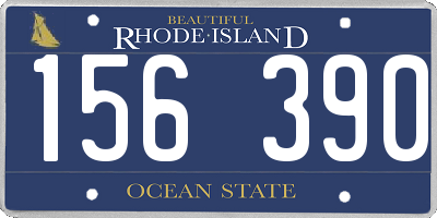 RI license plate 156390
