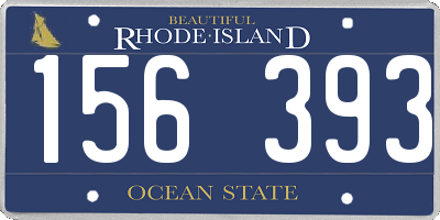 RI license plate 156393