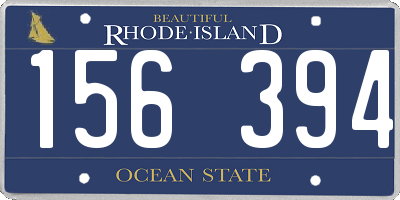 RI license plate 156394