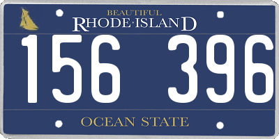 RI license plate 156396