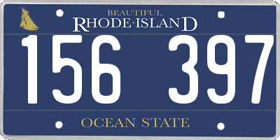 RI license plate 156397