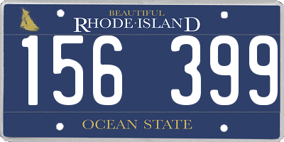 RI license plate 156399