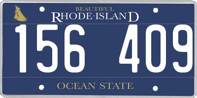 RI license plate 156409