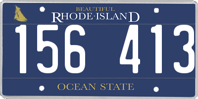 RI license plate 156413